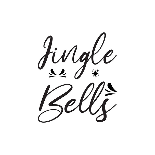 jingle bells black letters quote - Vettoriali, immagini