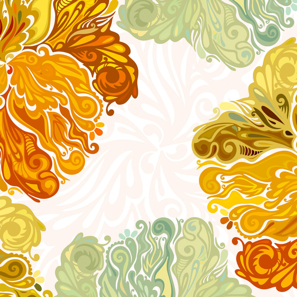 Autumn leaves floral design element - Вектор,изображение