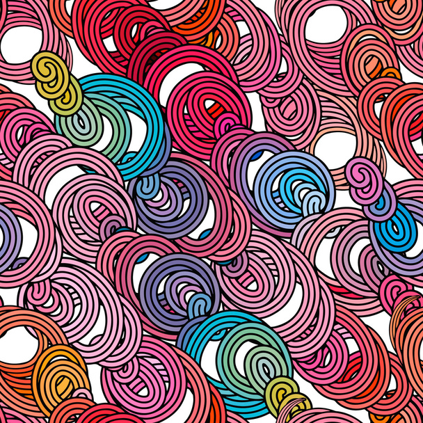 Seamless abstract doodle pattern - ベクター画像