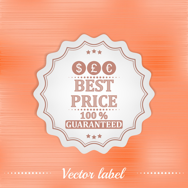 Best price label or badge - Vektor, obrázek