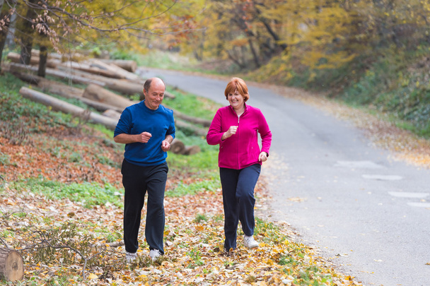 Seniors couple jogging - Photo, Image