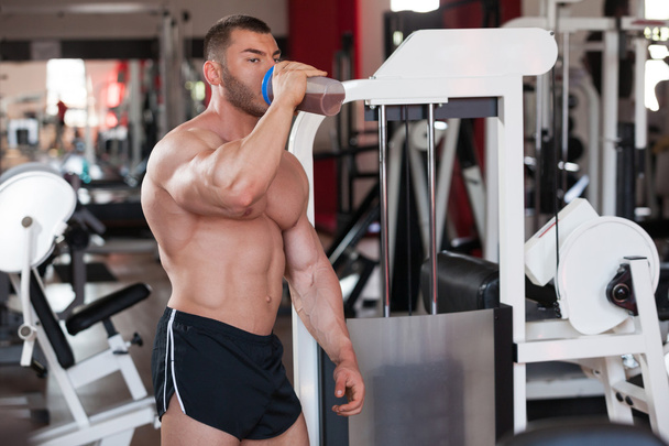 bodybuilder protein shake - Photo, Image
