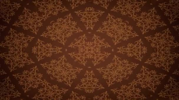 Orientalisches Hintergrund-Kaleidoskop-Design. Abstrakte Textur Animation Looping 4K. - Filmmaterial, Video