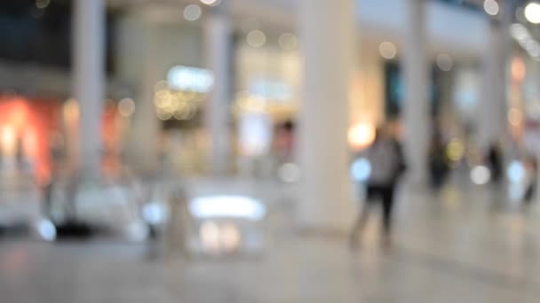 people in mall blurred background real time - Footage, Video