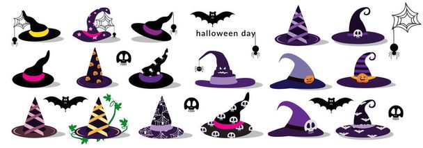 Sombrero de bruja de Halloween, ilustración gráfica - Vector, Imagen