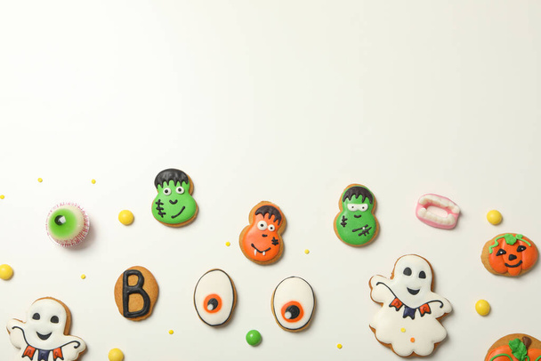 Concept of Halloween sweets, funny sweets, space for text - Φωτογραφία, εικόνα