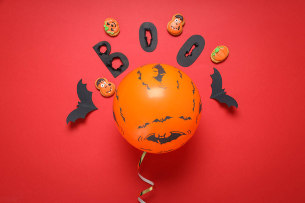 Concept van Halloween stemming, Halloween vibes ballonnen - Foto, afbeelding