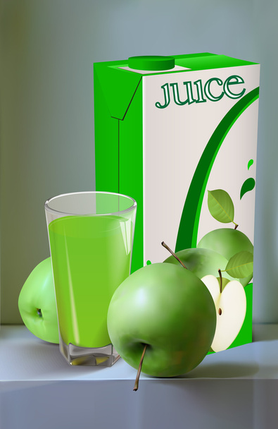 Juice of apples - Vektör, Görsel