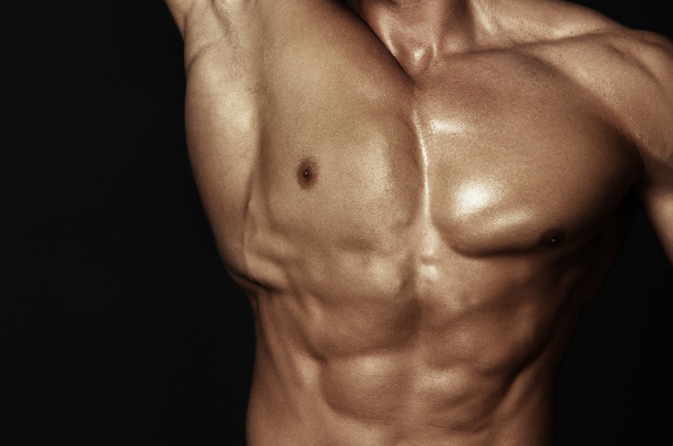Body of muscular man - Фото, изображение