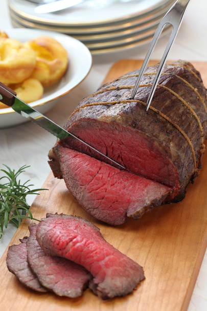 Roast beef carving - Photo, Image