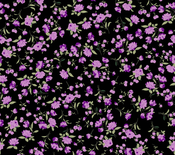 Beautiful seamless raster pattern with simple devices. Background with decorative floral decorations for textile, wrapper, fabric, clothing, covers, paper, print, scrapbook. cloth color flower - Φωτογραφία, εικόνα