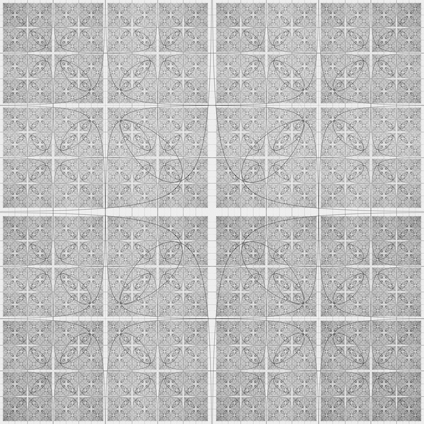 Абстрактный черно-белый геометрический узор, бесшовный, арабесский стиль
 - Фото, изображение
