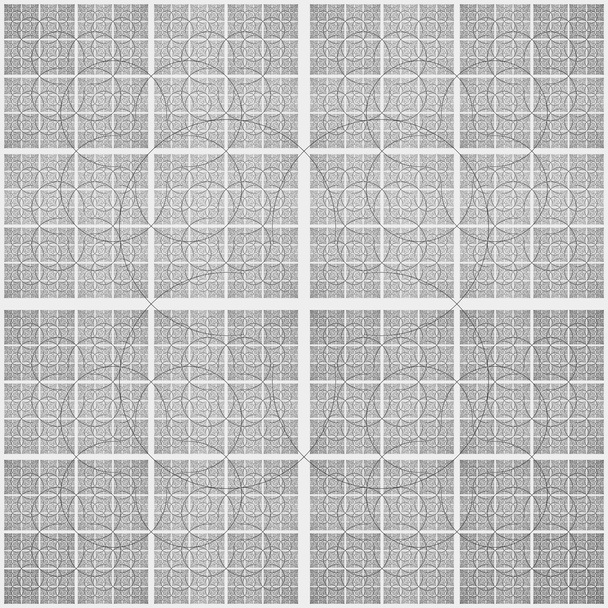 Patrón geométrico abstracto en blanco y negro sin costuras, estilo árabe
 - Foto, Imagen