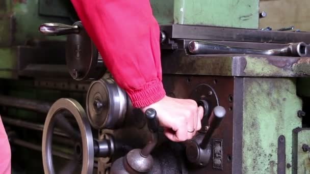 Heavy industry - Mechanical treatment, lathe machine - Materiał filmowy, wideo