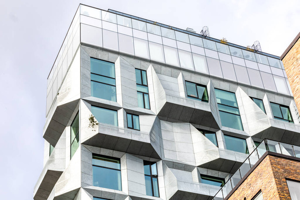 Kodaň, Dánsko Detail budovy 2017 s názvem Soilo zneuctěn architektonickou firmou Cobe. - Fotografie, Obrázek