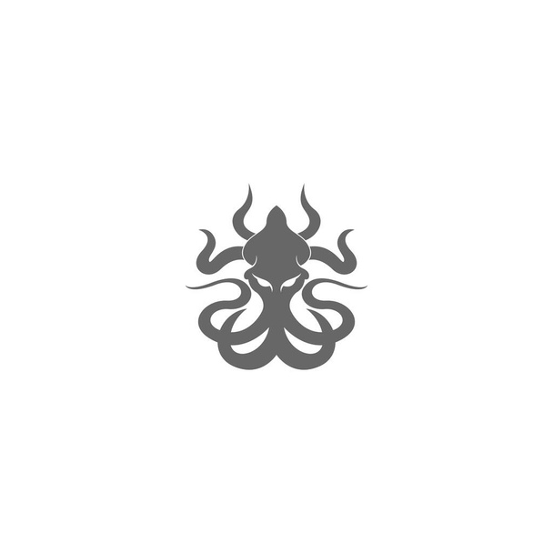 Kraken logo icon illustration template - Vector, Image