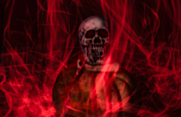 Füstös szellem vázlat halloween hangulat háttér - Fotó, kép