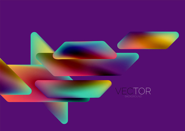 Tech minimal geometric wallpaper. Creative abstract background. Vector illustration for wallpaper banner background or landing page - Vecteur, image