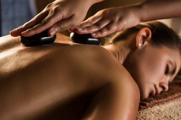Hot stone therapy - Photo, Image