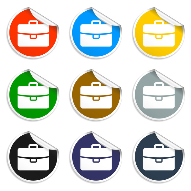 icona della valigetta, illustrazione vettoriale. stile design piatto - Vettoriali, immagini