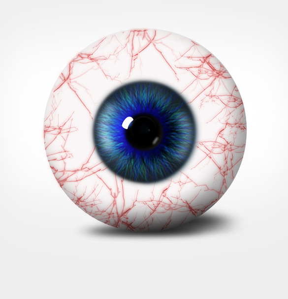 3d eye of man on white background. - Photo, Image