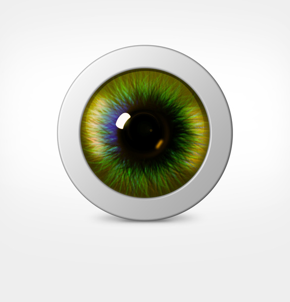 3D глаз человека на белом фоне
 - Фото, изображение