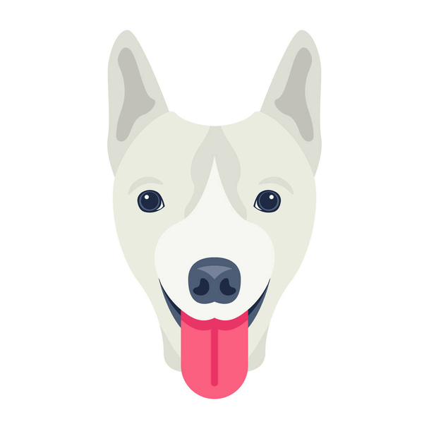 vector illustration of a cute dog  - Vetor, Imagem