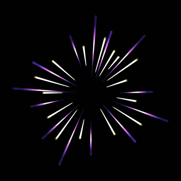 fireworks explosion. vector illustration. - Vecteur, image