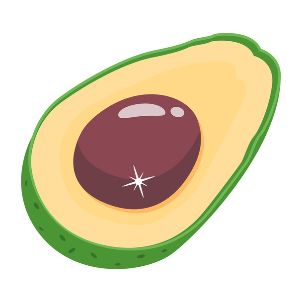 avocado icon. isolated vector sign symbol illustration. - Vektör, Görsel