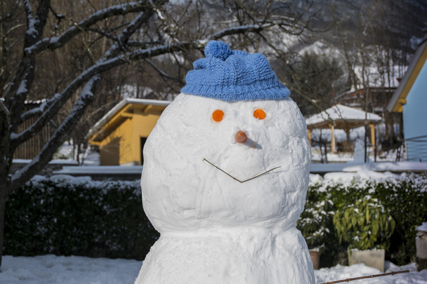 Lumimies kaupungissa backgorund
 - Valokuva, kuva