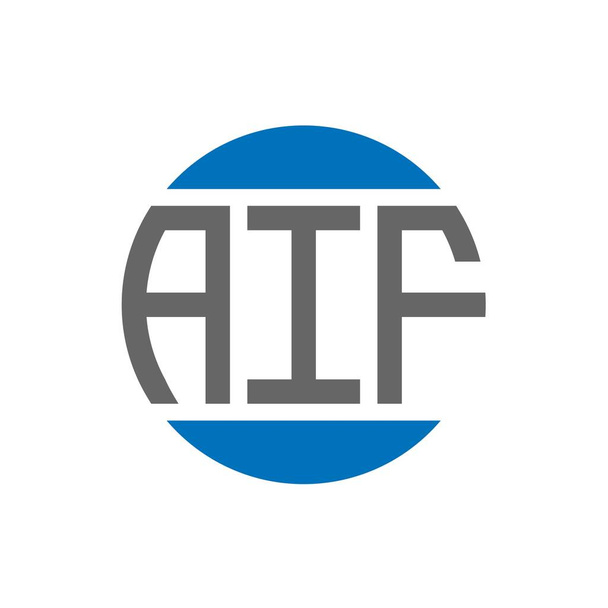 AIF logo ontwerp op witte achtergrond. AIF creatieve initialen cirkel logo concept. Abi-letterontwerp. - Vector, afbeelding