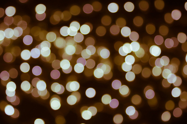 Karácsonyi éjszakai fények bokeh háttér - Fotó, kép