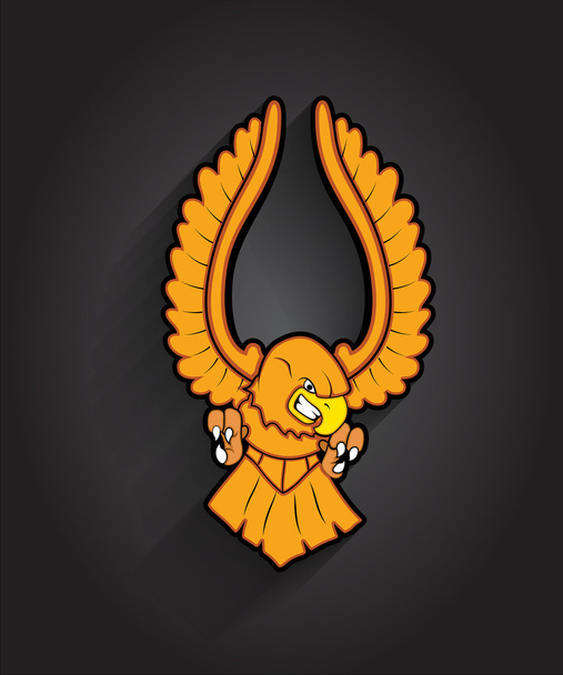Angry Eagle Bird Mascot - Вектор,изображение