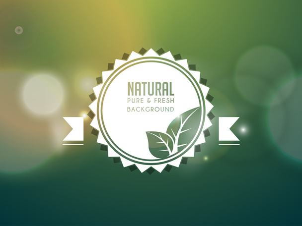 Natural label - Vector, Image