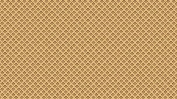 Waffle motion seamless pattern. Moving sideways. Waffle background. Waffles seamless pattern. Sweet and delicious food. 4K seamless loop video footage - Footage, Video
