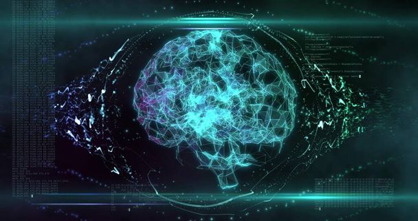 Μελλοντική έννοια της ανθρώπινης διεπαφής εγκεφάλου. Τεχνολογία σάρωσης εγκεφάλου. Νευροχειρουργική διάγνωση - Φωτογραφία, εικόνα