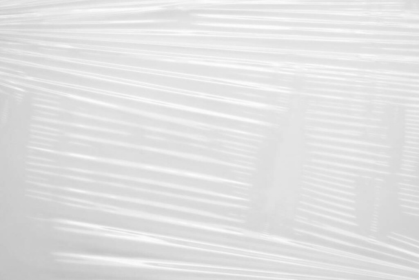 Bianco trasparente pellicola di plastica avvolgere texture sfondo - Foto, immagini
