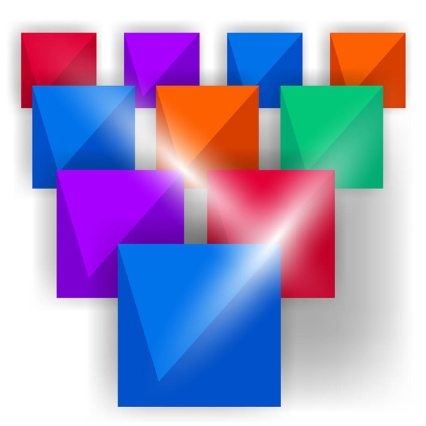 carreaux carrés motif texture abstraite fond d'écran modèle, fond d'illustration vectorielle - Vecteur, image
