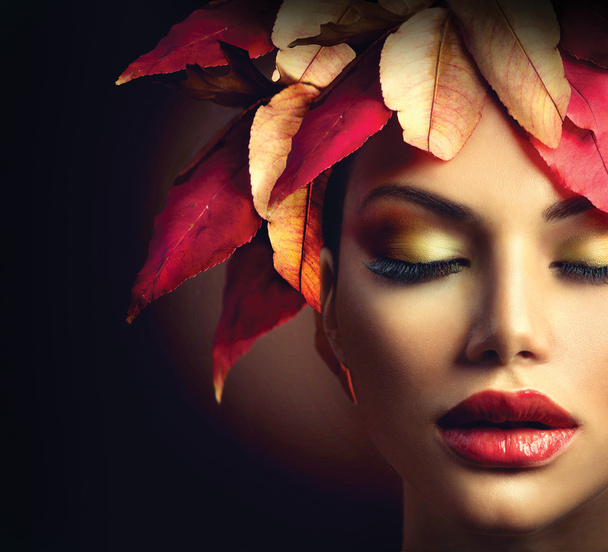 Fantasy Autumn Woman - Foto, imagen