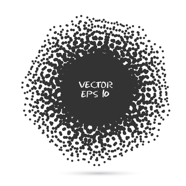 Vector Black Halftone. Design Element - Wektor, obraz