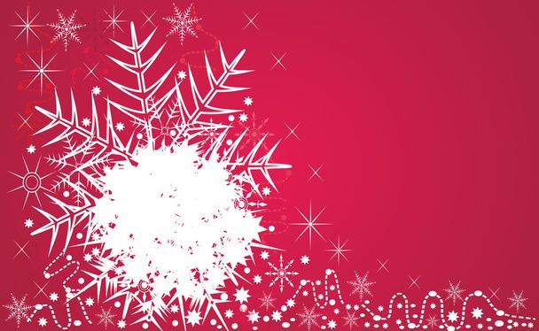 Red christmas background - Vector, Image