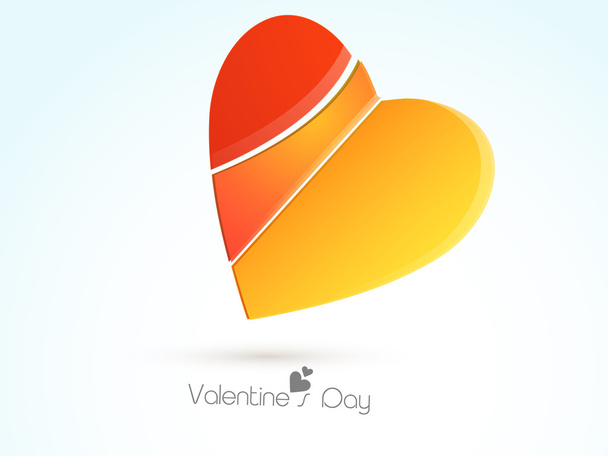 Happy Valentine's Day celebration with creative heart. - Vecteur, image