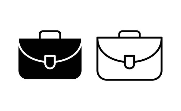 Briefcase icon vector for web and mobile app. suitcase sign and symbol. luggage symbol. - Vektor, kép