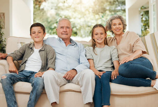 Quality time is always preferred. a grandparents spending time with their grandchildren - Photo, Image