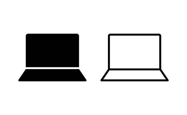 Вектор значка ноутбука для веб- та мобільного додатку. комп'ютерний знак і символ
 - Вектор, зображення