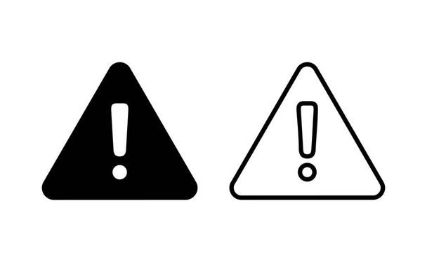 Exclamation danger sign for web and mobile app. attention sign and symbol. Hazard warning attention sign - Wektor, obraz