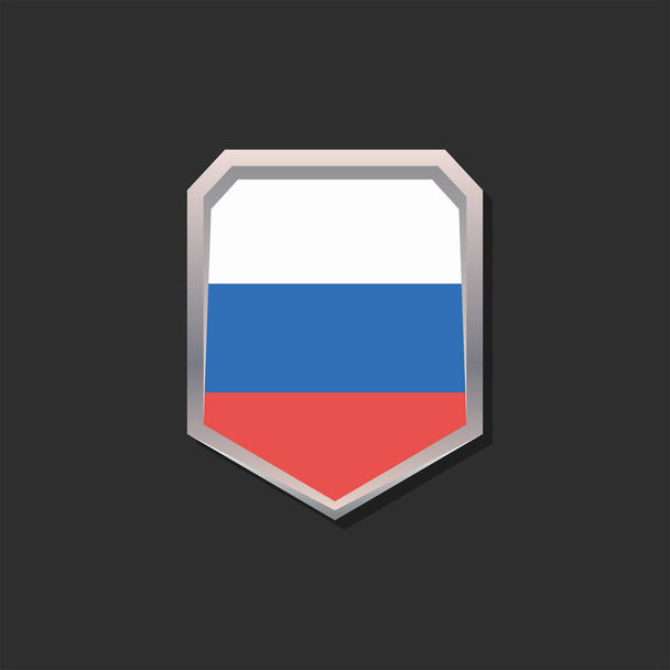 Illustration of Russia flag Template - Vetor, Imagem