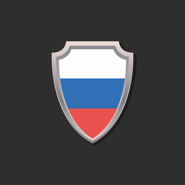 Illustration of Russia flag Template - Vektor, Bild