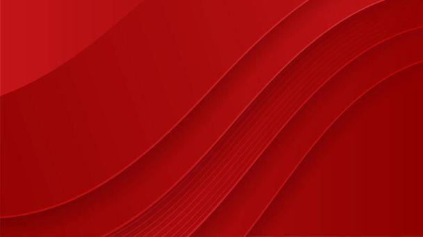 Абстрактна технологія візерунка хвилястих ліній на фоні червоних градієнтів
 - Вектор, зображення