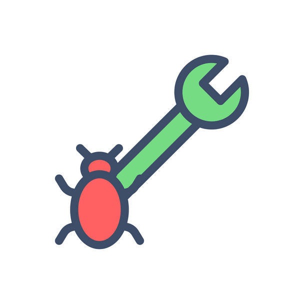 Bug-Vektor-Illustration auf transparentem Hintergrund. Hochwertige Symbole.. - Vektor, Bild